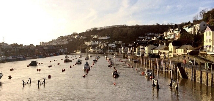 Looe Harbour. Photograph by Gwendrock Twyr