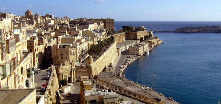 Valletta rooftops and the Grand Harbour from the Upper Barrakka Gardens. Photograph by Graham Soult