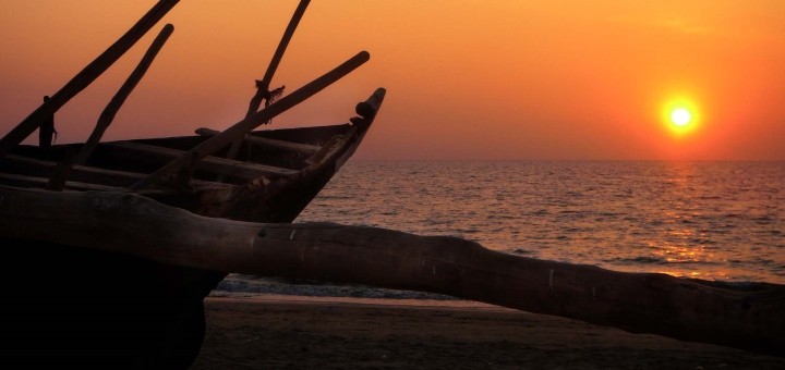 Sunset at Benaulim Beach, Goa. Photograph by Mandy Julian