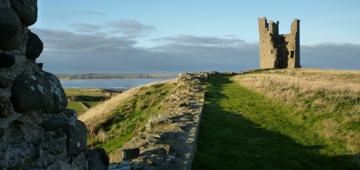 Dunstanburgh Castle on the Northumberland Coast. Photograph by Graham Soult