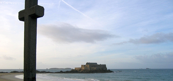 Fort at Saint-Malo. Photograph by Geoffrey A Stemp