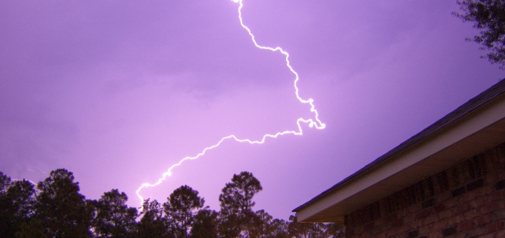 Lightning. Photograph by Lizard Lick