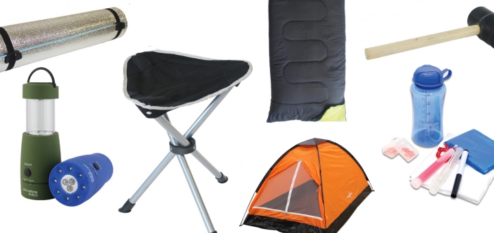 The Standard Festival Pack (£49.99) from Outdoor Camping Direct