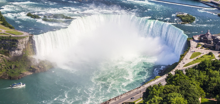 The Canadian part of Niagara Falls - also known as Horseshoe Falls. Photograph by by Jeff Leonhardt